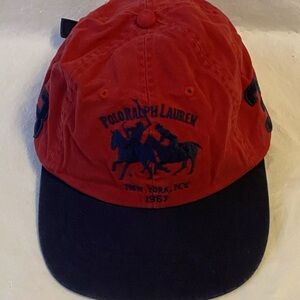 Polo Ralph Lauren Red and Black Cap